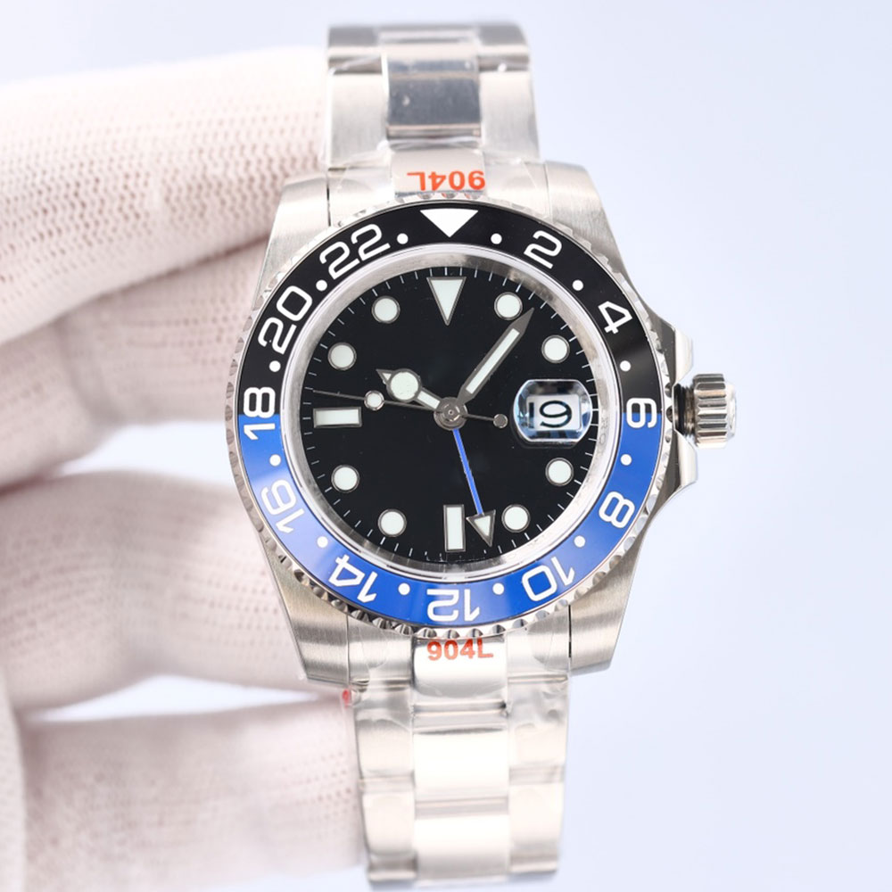 Mens Automatic Mechanical Watches 40mm Ceramic Case Steel Strap Fashion Classic Style Multi-Color Available Waterproof Watches Orologi di lusso