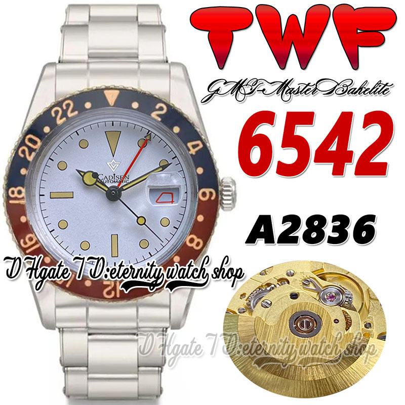 TWF tw6542 Vintage GMT A2836 Automatic Mens Watch 38mm Coke Bezel White Stick Dial Red Calendar Oystersteel Stainless Steel Bracelet Super Edition eternity Watches, Watch waterproof cost
TWF tw6542 Vintage GMT A2836 Automatic Mens Watch 38mm Coke Bezel White Stick Dial Red Calendar Oystersteel Stainless Steel Bracelet Super Edition eternity Watches, Watch waterproof cost