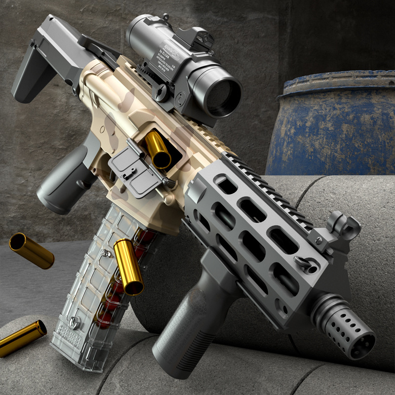 2022 New AAC Soft Bullet Shell Ejection Toy Electric Manual 2 Modes Shooting Model Launcher Rifle Sniper Gun For Adults Boys Children CS