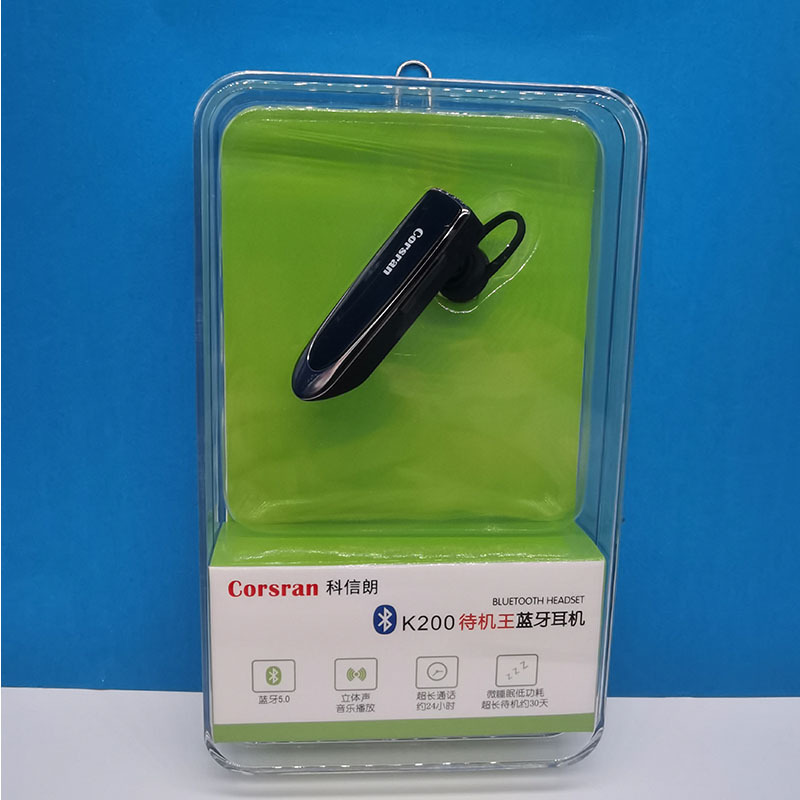 Explosion K200 Play Business Bluetooth Headset Car Bluetooth Earpiece Hands Free with mic ear-hook Wireless Earphone