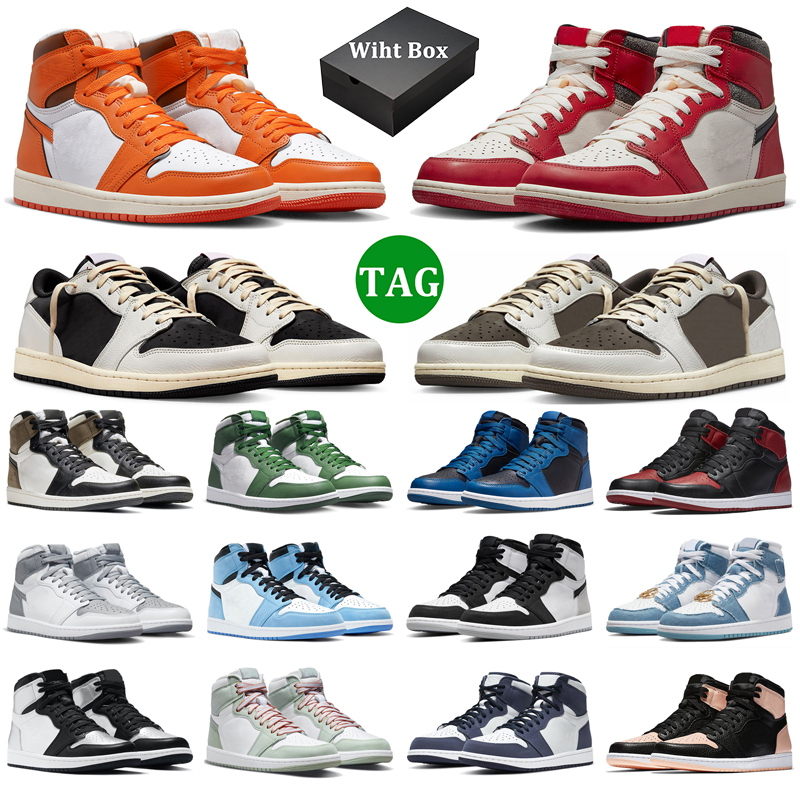 Box Jumpman 1 with Retro High Basketball Shoes Men Women 1s Chicago Lost and Found Reverse Mocha Patent Bred Starfish Taxi Mens Trainers, 14
Box Jumpman 1 with Retro High Basketball Shoes Men Women 1s Chicago Lost and Found Reverse Mocha Patent Bred Starfish Taxi Mens Trainers, 14