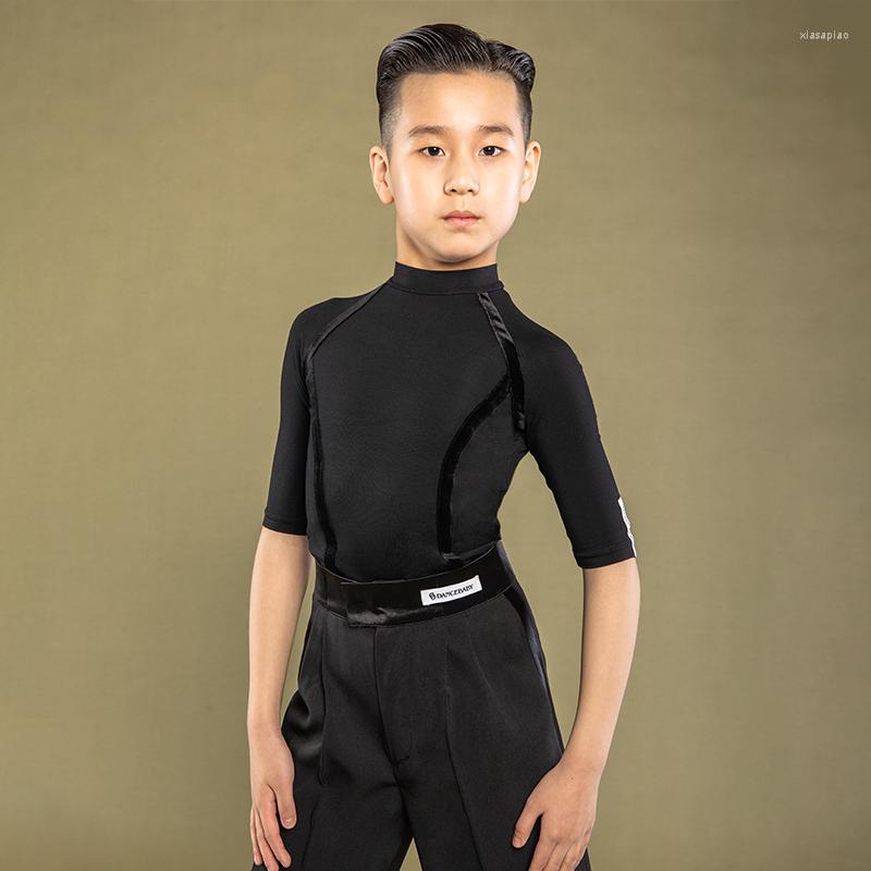 Stage Wear Latin Dance Shirt Boys High Collar Mid-Sleeve Practice Clothing Competition Tops Cha Rumba Ballroom Tango BL5768, Black tops
Stage Wear Latin Dance Shirt Boys High Collar Mid-Sleeve Practice Clothing Competition Tops Cha Rumba Ballroom Tango BL5768, Black tops