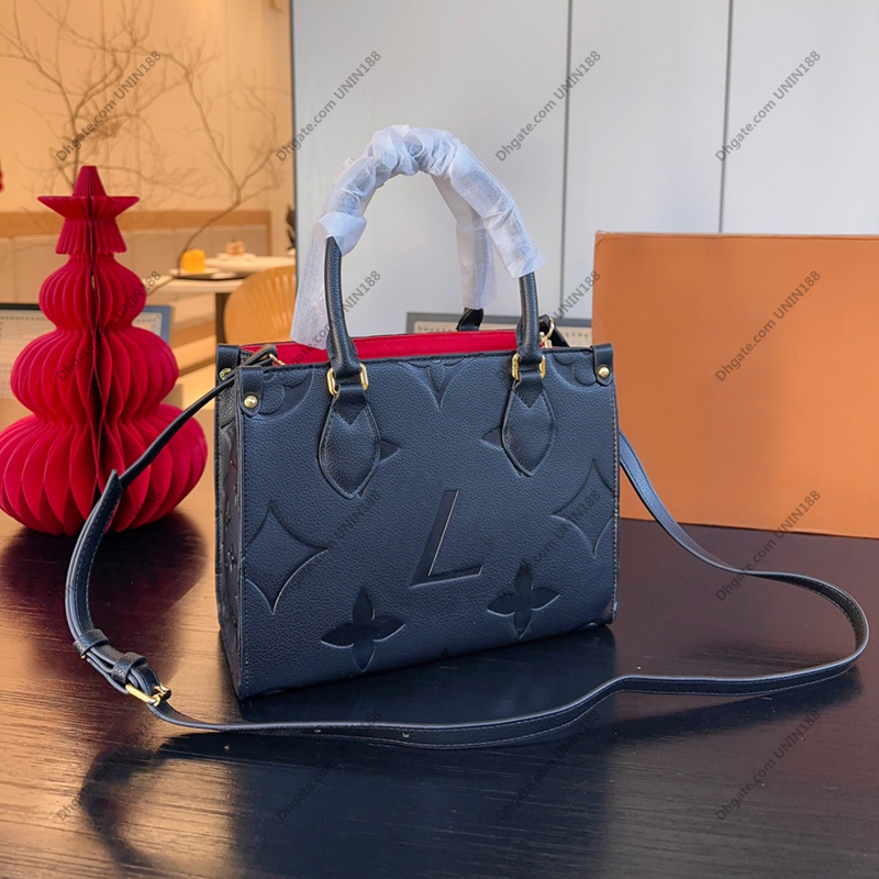 Women Luxurys Designers PM Totes Bags onthego Handbag Shouder Crossbody Bag Genuine Leather Messenger Ladies Handbags 25cm, Black
Women Luxurys Designers PM Totes Bags onthego Handbag Shouder Crossbody Bag Genuine Leather Messenger Ladies Handbags 25cm, Black