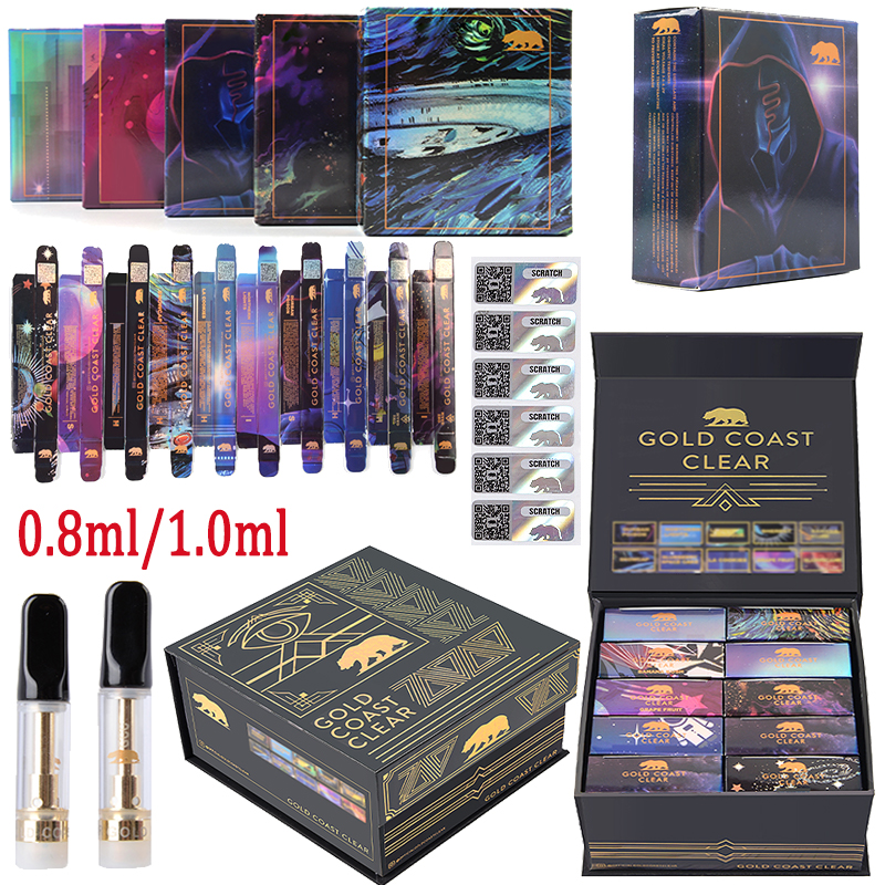 Summer Edition Gold Coast Clear Atomizers 0.8ml 1ml Empty Carts Vape Cartridges Packaging Thick Oil Vaporizers 510 Thread E Cigarettes Cartridge 10 Strains
Summer Edition Gold Coast Clear Atomizers 0.8ml 1ml Empty Carts Vape Cartridges Packaging Thick Oil Vaporizers 510 Thread E Cigarettes Cartridge 10 Strains