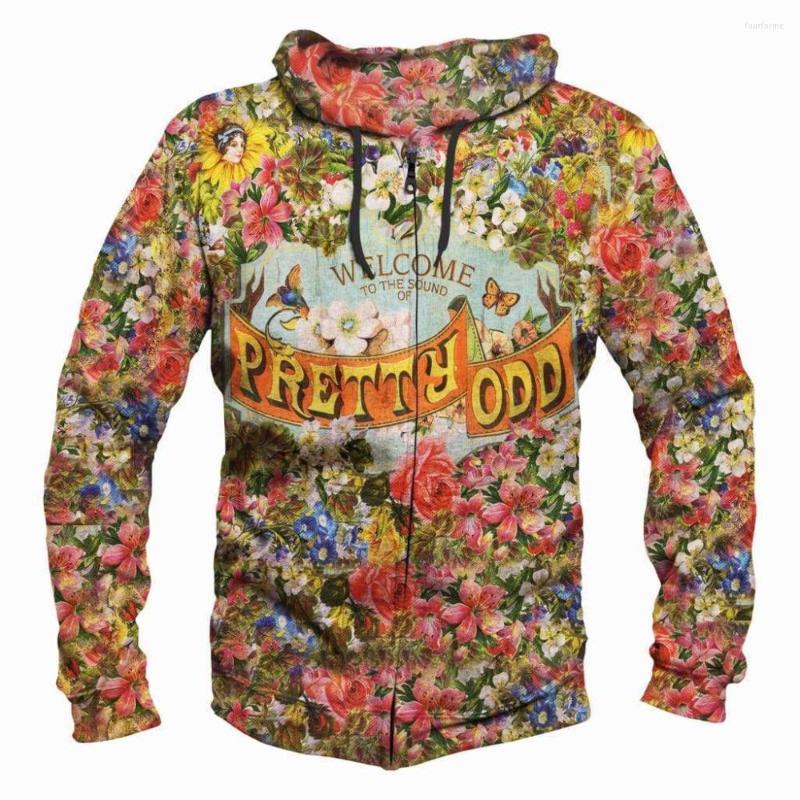 Men's Hoodies 2022 Fashion Funny Panic Vintage Flower At The Disco Yellow Patterns Printed 3d Men Women Hoody Tracksuit
