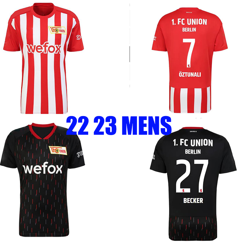 22 23 Union Berlin Mens Soccer Jerseys KHEDIRA HARAGUCHI BECKER THORSBY TRIMMEL OZTUNALI SEGUIN 2022 2023 Home Away Third Football Shirt Short Sleeve
22 23 Union Berlin Mens Soccer Jerseys KHEDIRA HARAGUCHI BECKER THORSBY TRIMMEL OZTUNALI SEGUIN 2022 2023 Home Away Third Football Shirt Short Sleeve