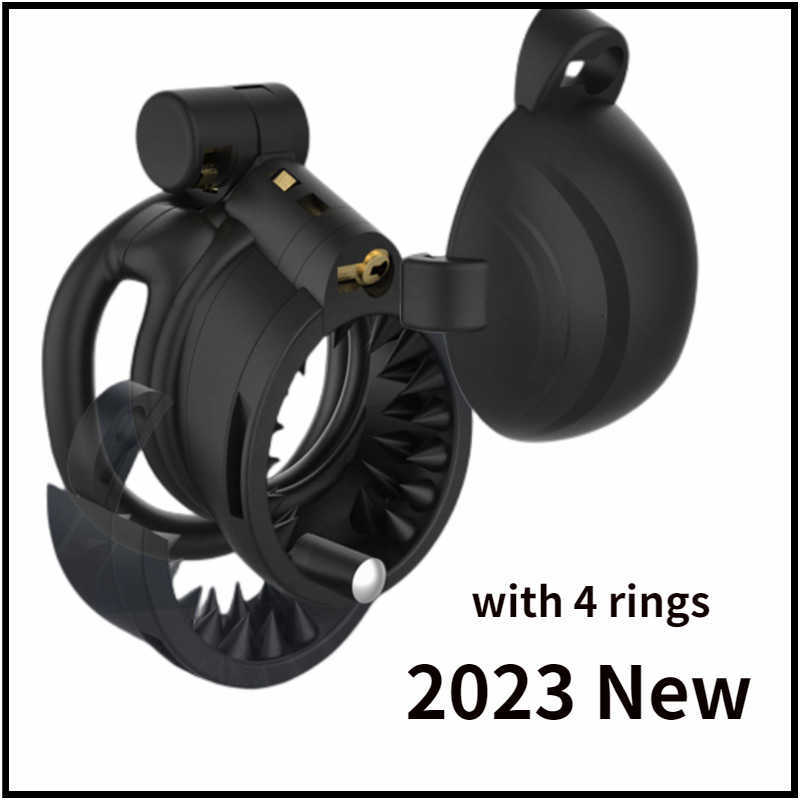 Vibrator Sex Toys 2023 Sissy noir Chastetity Device mâle ceinture légère coq cage cage Penis Ring érotique cobra adulte sextoy pour hommes