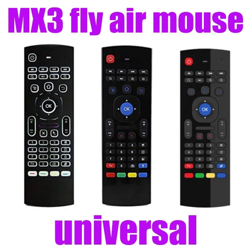 MX3 Air Mouse Voice Backlight Remote Control 2.4G RF Wireless Keyboard For Android TV Box X96 X4 H96