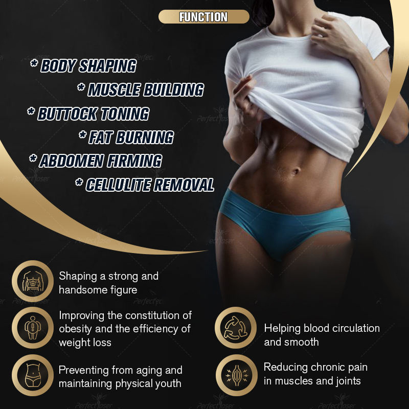 EMS HIEMS EMSlim body slimming machine RF 4 handle body shape muscle stimulate CE Certificate Video manual
