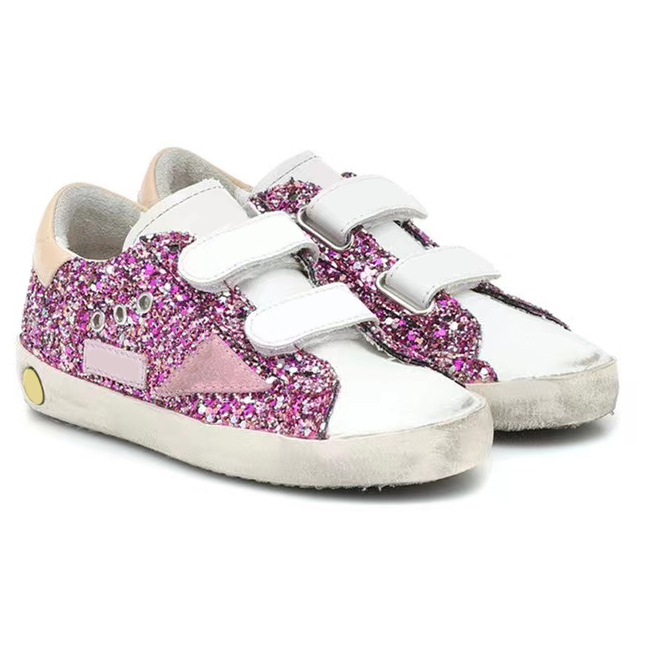2022 White Italy kids size children's Casual shoes Classic Do-old Dirty Golden Glitter Hook & Loop Sneakers Leather Super Star Shoe Metal Lettering 19-34
2022 White Italy kids size children's Casual shoes Classic Do-old Dirty Golden Glitter Hook & Loop Sneakers Leather Super Star Shoe Metal Lettering 19-34