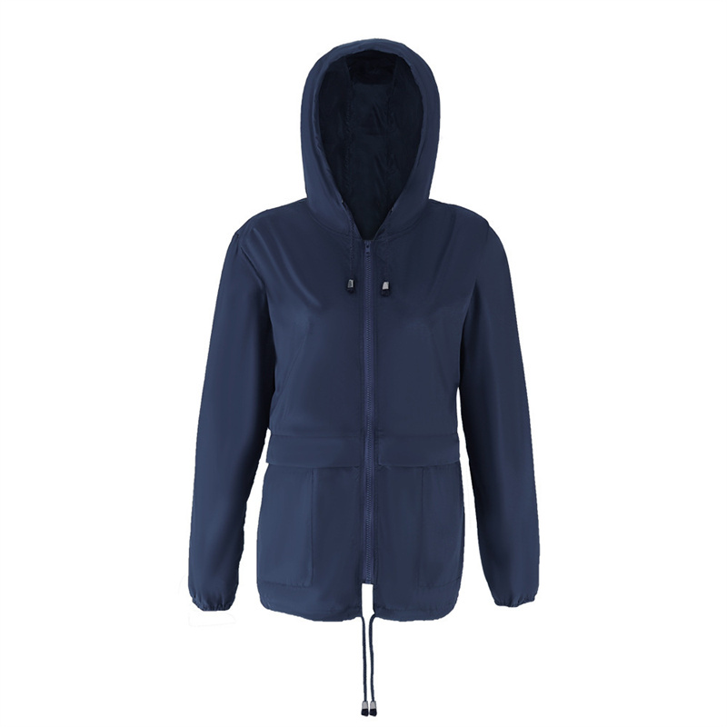 Womens Dust Coat Hooded Fitness Wear Yoga Outfits Sportswear Outer Loose Jackets Adult Running Train Exercise Long Sleeve Waterproof Tops Fast Dry
