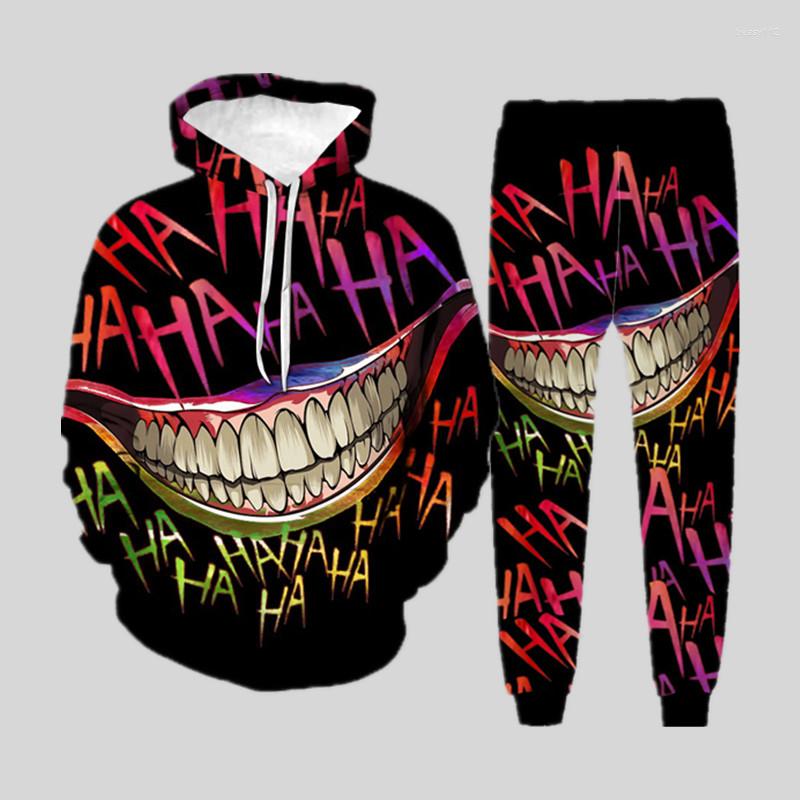 Men's Tracksuits 2022 Trendy Autumn Hoodie Sweatshirt Men's Sets Lion 3d Printed Hip Hop Funny Clothing Outfits Long Sleeve Tops And