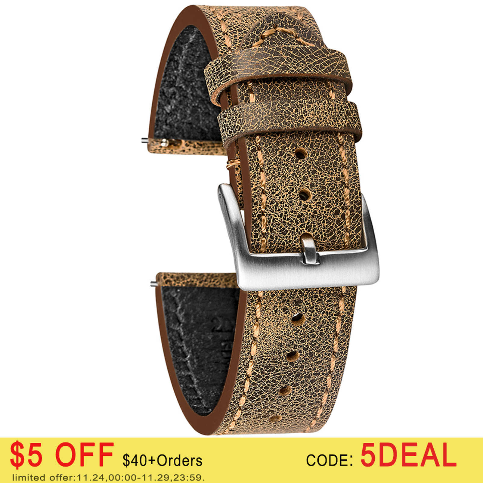 Watch Bands Hemsut Quick Release Leather Watch Bands Italian Mastrotto Brown Leather Watches Straps 18mm 20mm 22mm T221219
Watch Bands Hemsut Quick Release Leather Watch Bands Italian Mastrotto Brown Leather Watches Straps 18mm 20mm 22mm T221219