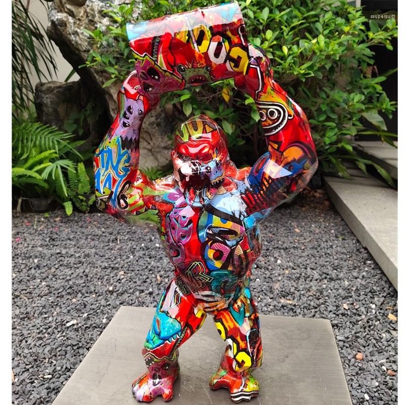 Decorative Figurines The Big Graffiti Art King Kong Gorilla Monkey Sculpture Statue 40CM Arrival
Decorative Figurines The Big Graffiti Art King Kong Gorilla Monkey Sculpture Statue 40CM Arrival