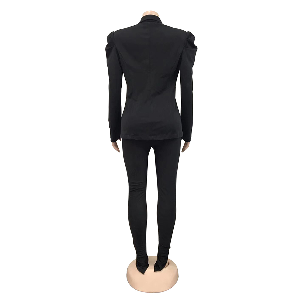 Women Suits Open Front Business Casual Pockets Work Office Blazer Jacket Suit