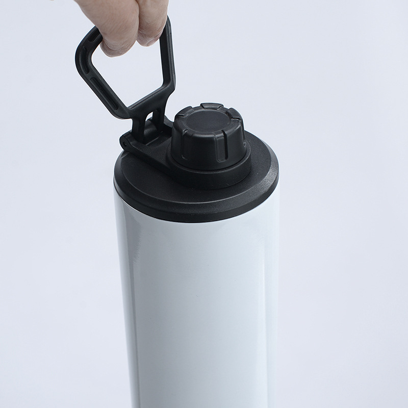 20oz Sublimation Skinny Tumblers with 2 lids Straight blank white Sub sports water bottle for children students Stainless steel vacuum insulated cup