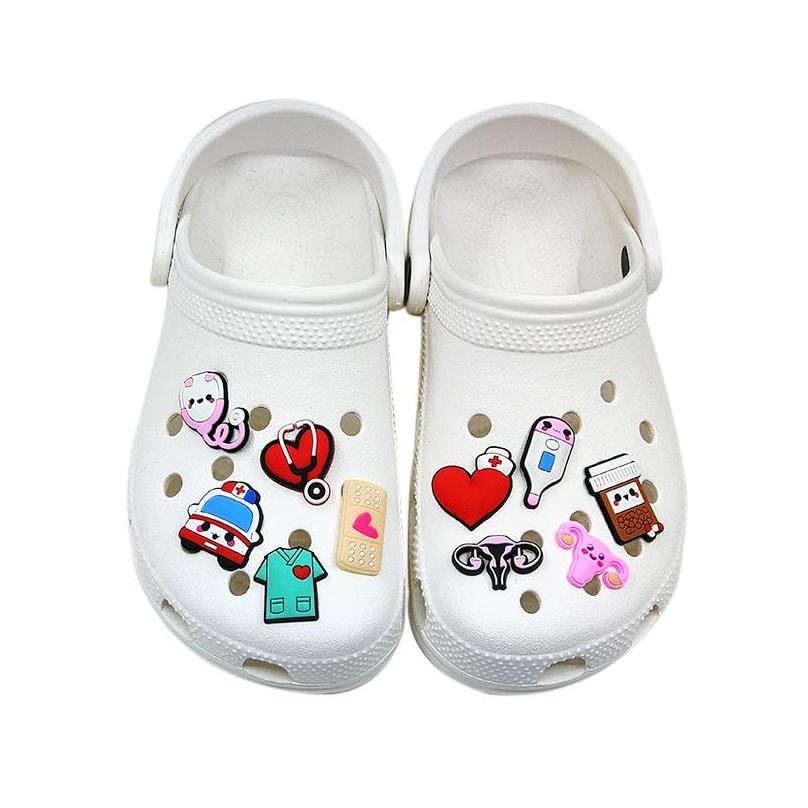Shoe Parts Accessories Medical Supplies Clog Charms Fashion Love For Decorations Pvc Soft Shoes Charm Ornaments Buckles Drop Delive Dhvhw
