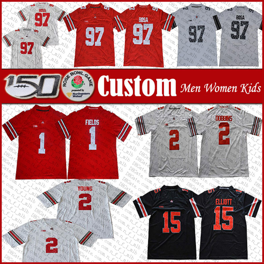Custom Ohio State Buckeyes Football Jersey NCAA Justin Fields JK Dobbins Chase Young Nick Bosa Stroud Fleming Dwayne Archie Griffin Eddie George Elliott Rose Patch, Shown
Custom Ohio State Buckeyes Football Jersey NCAA Justin Fields JK Dobbins Chase Young Nick Bosa Stroud Fleming Dwayne Archie Griffin Eddie George Elliott Rose Patch, Shown