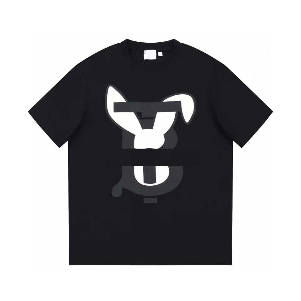 2023 spring/summer New Year of the Rabbit limited chest TB letter rabbit logo printed cotton casual short sleeve T-shirt, Black
2023 spring/summer New Year of the Rabbit limited chest TB letter rabbit logo printed cotton casual short sleeve T-shirt, Black