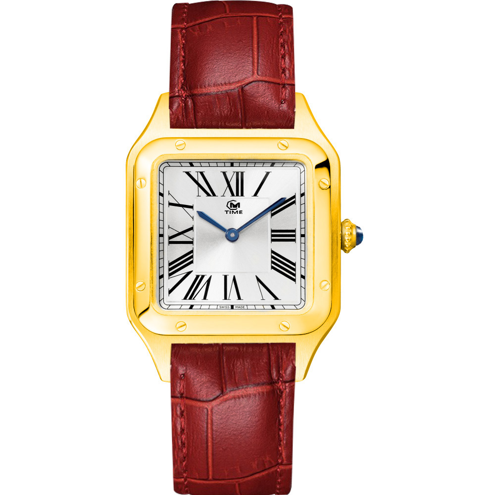 Elegant Women's Watch Quartz Movement Fashion Cow Leather Band Stainless Steel Metal Case Sapphire Glass Waterproof, Colour3
Elegant Women's Watch Quartz Movement Fashion Cow Leather Band Stainless Steel Metal Case Sapphire Glass Waterproof, Colour3