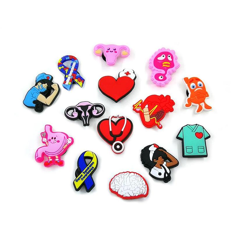 Shoe Parts Accessories Medical Supplies Clog Charms Fashion Love For Decorations Pvc Soft Shoes Charm Ornaments Buckles Drop Delive Dhvhw