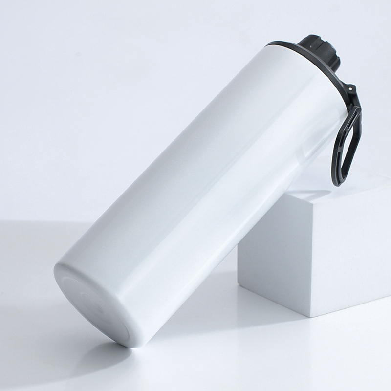 20oz Sublimation Skinny Tumblers with 2 lids Straight blank white Sub sports water bottle for children students Stainless steel vacuum insulated cup