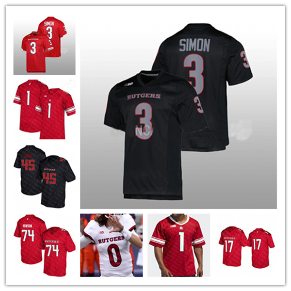 Ncaa Rutgers Scarlet Knights College Football Jerseys Gavin Wimsatt Evan Simon Kyle Monangai Samuel Brown V Sean Ryan Aron Cruickshank Deion Jennings Wesley Bailey