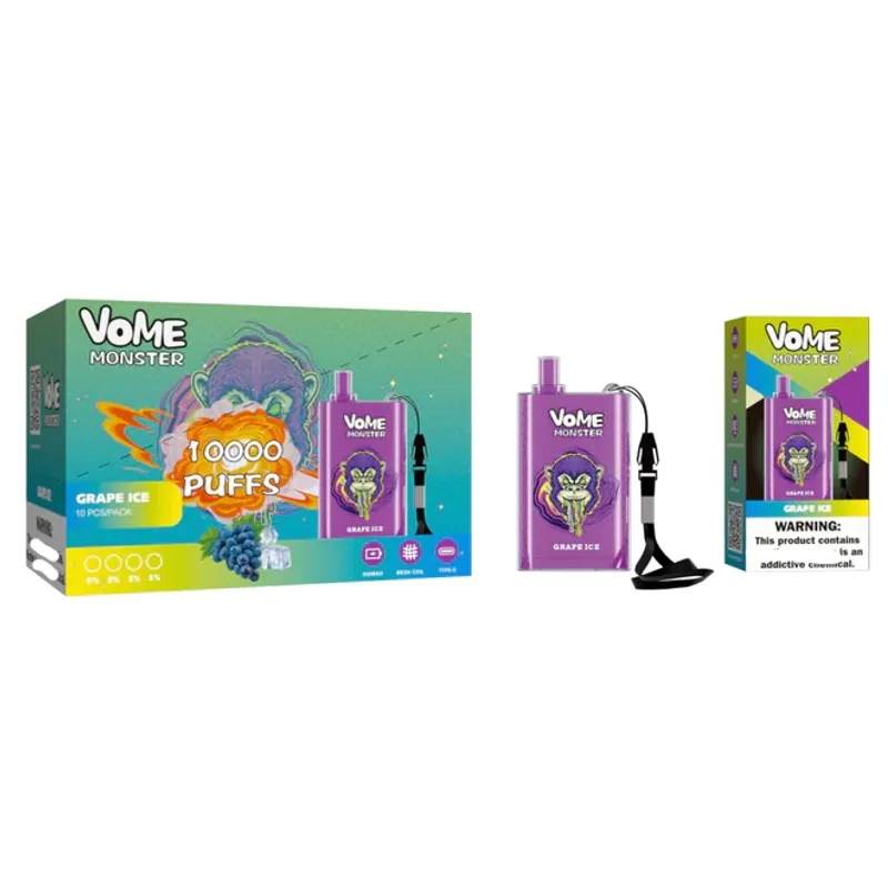 RandM Vome Monster 10000 Puffs Disposable E-cigarettes Puff 10K 20ML Vape 850mah Rechargeable Battery Mesh Coil Disposable vapes kits
RandM Vome Monster 10000 Puffs Disposable E-cigarettes Puff 10K 20ML Vape 850mah Rechargeable Battery Mesh Coil Disposable vapes kits