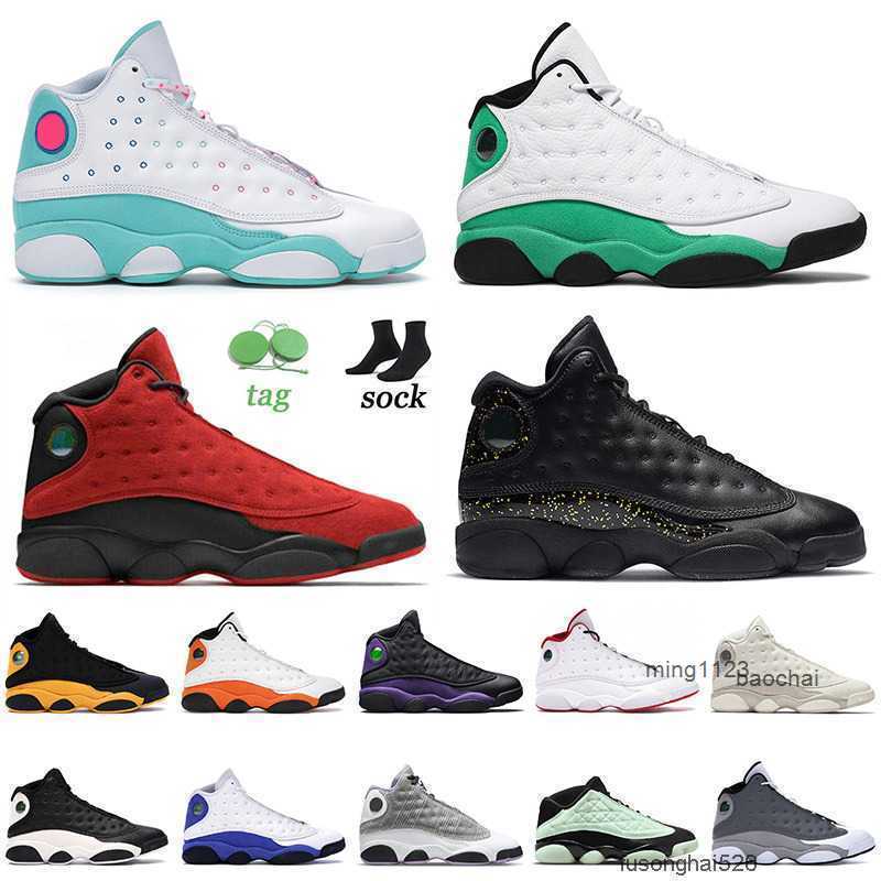 2023 High Quality Basketball Shoes 13 13s XIII Soar Green Gold Glitter Reverse Bred Obsidian Court Purple Flint Mens Women Air Jorde