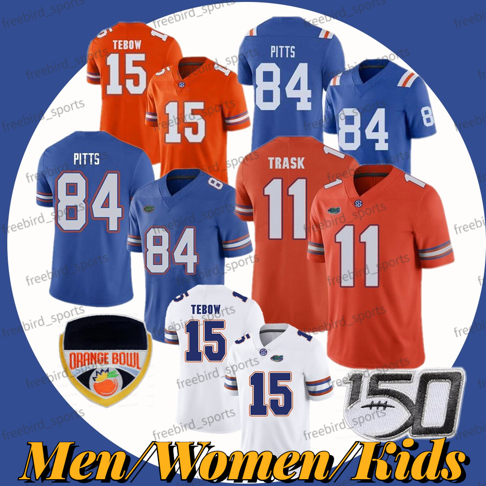 Florida Gator Football Jersey 22 E.Smith 15 Tim Tebow Aaron Hernandez Kyle Trask Kyle Pitts Driskel Blue White College Football Wear Jerseys Custom Men Women Kid, Orange jersey+150th
Florida Gator Football Jersey 22 E.Smith 15 Tim Tebow Aaron Hernandez Kyle Trask Kyle Pitts Driskel Blue White College Football Wear Jerseys Custom Men Women Kid, Orange jersey+150th