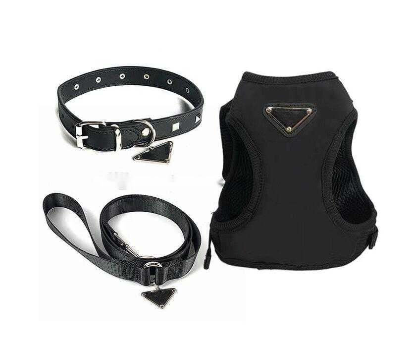 Harness Step-In Designer And Leashes Set Leather Brand Pet Collar Leash With Handbag Soft Dog Small Medium Dogs Poodle 45285