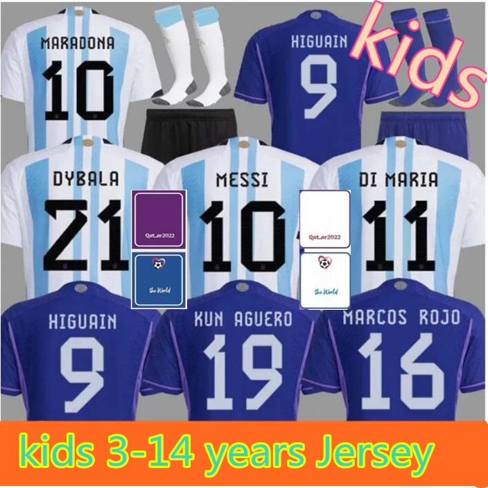 2022 kids Argentina soccer Jersey ROMERO DYBALA AGUERO Maradona football shirt 22 23 children sets uniform with socks di maria camiseta de fu
2022 kids Argentina soccer Jersey ROMERO DYBALA AGUERO Maradona football shirt 22 23 children sets uniform with socks di maria camiseta de fu