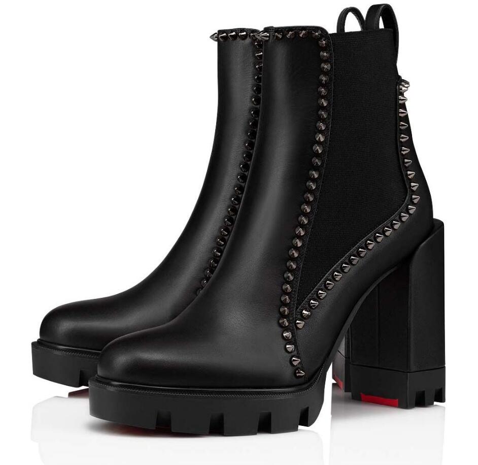 Out Lina Spike Lug Ankle Boots Black Calf Leather Lady Party Wedding Women Combat Booties Comfort Walking Chunky Heels Lady Martin Boot EU35-44
Out Lina Spike Lug Ankle Boots Black Calf Leather Lady Party Wedding Women Combat Booties Comfort Walking Chunky Heels Lady Martin Boot EU35-44