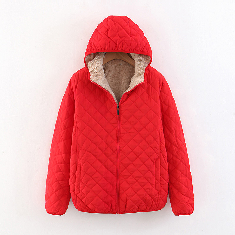 Women Cotton Down Parkas Winter Coat Casual Loose Hooded Velvet Padded Jackets Lambs Wool Wadded Outwear, Black
Women Cotton Down Parkas Winter Coat Casual Loose Hooded Velvet Padded Jackets Lambs Wool Wadded Outwear, Black