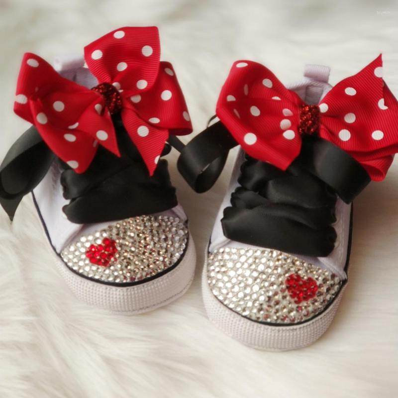 First Walkers Dollbling Polka Dot Little Cutie Star Sneaker Sparkle Baby Canvas Shoes Stunning Pram -1Y Princess Girl, Red bowknot 
First Walkers Dollbling Polka Dot Little Cutie Star Sneaker Sparkle Baby Canvas Shoes Stunning Pram -1Y Princess Girl, Red bowknot