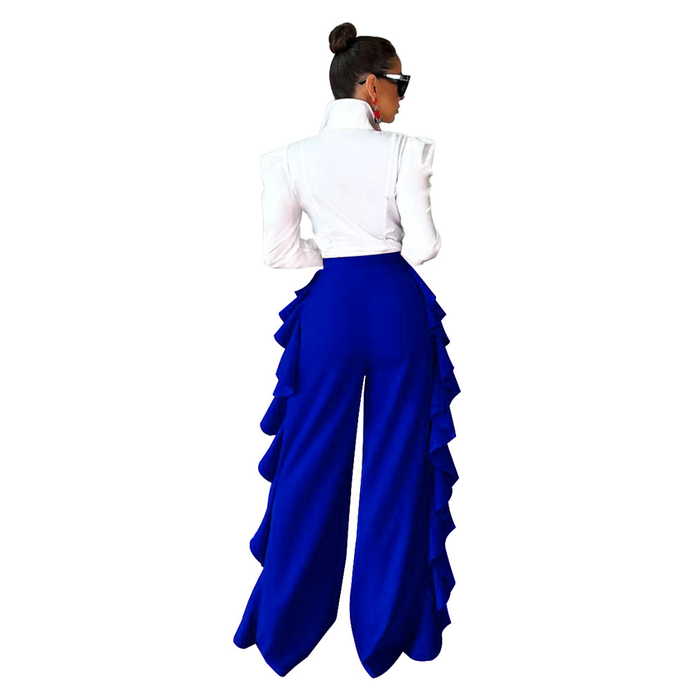 Women Palazzo Pants Work Wear Classic High Waisted Wide Leg Long Casual Straight Leg Trousers for Summer