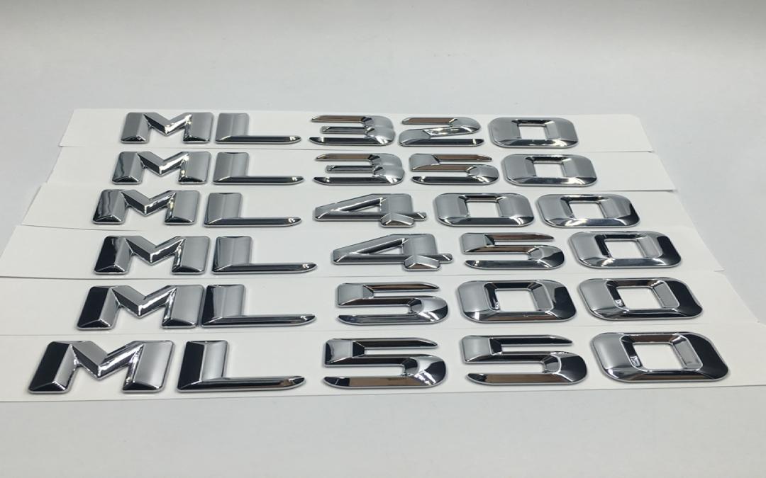 Car Stickers Chrome ML320 ML350 ML400 ML450 ML500 ML550 Rear Trunk Emblem Badge Letters For Mercedes Benz ML Class7334529, Chrome silver
Car Stickers Chrome ML320 ML350 ML400 ML450 ML500 ML550 Rear Trunk Emblem Badge Letters For Mercedes Benz ML Class7334529, Chrome silver