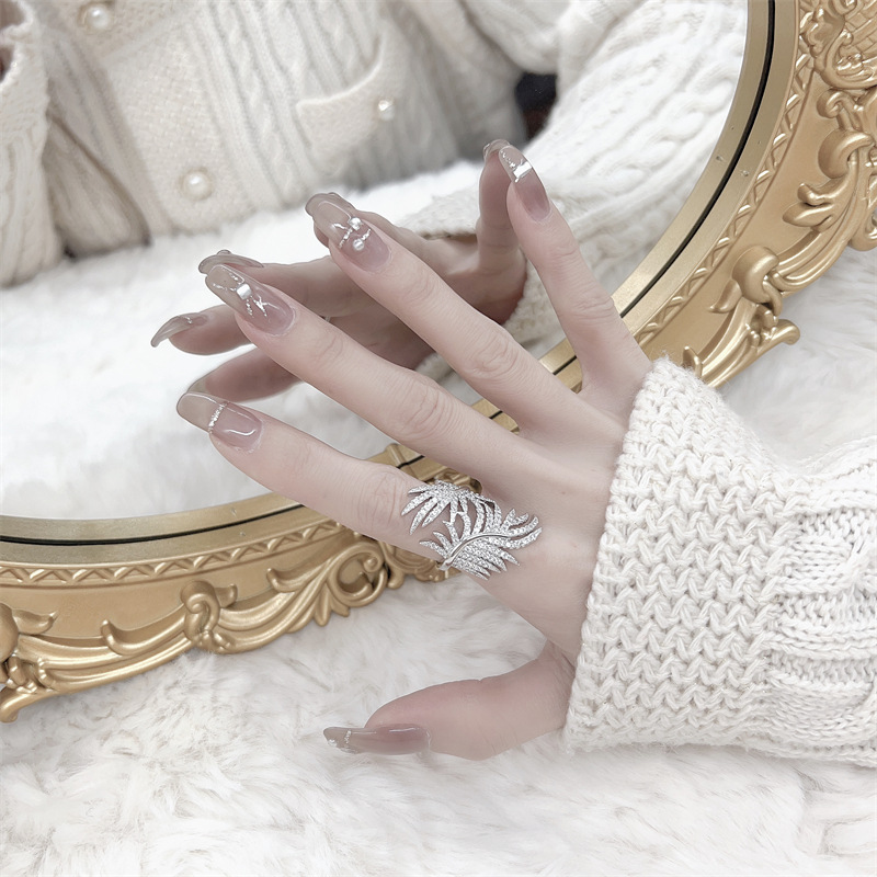 2022 Brand Top Sell Wedding Rings 925 Sterling Silver Pave White Sapphire CZ Diamond Gemstones Party Promise Women Engagement Open Adjustable Ring Gif