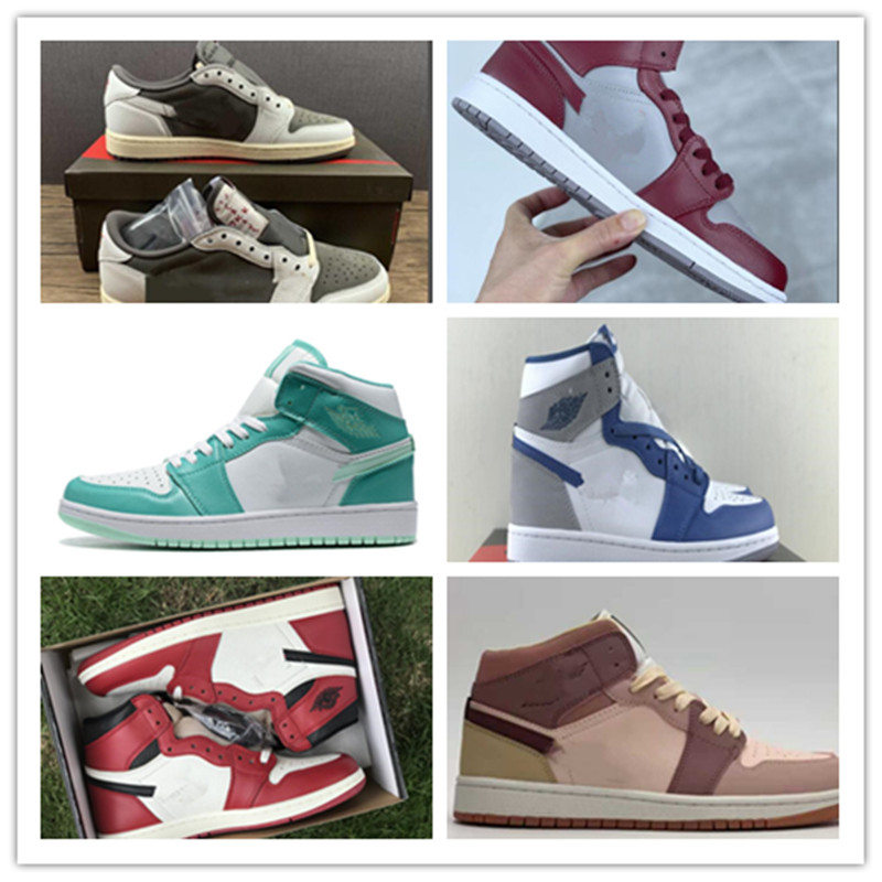 jumpman 1 high OG shoes 1s Colores Vibras Tie dye Pine Green pink man women sneakers Hack Travis trainers Court Purple Sports, 42
jumpman 1 high OG shoes 1s Colores Vibras Tie dye Pine Green pink man women sneakers Hack Travis trainers Court Purple Sports, 42