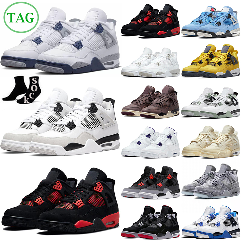4 Jumpman 4s Basketball Shoes Mens Womens Trainers Military Black Cat Red Thunder University Blue Thunder Sail Pink Cactus Jack Men Women Outdoor Sneakers hotsle
4 Jumpman 4s Basketball Shoes Mens Womens Trainers Military Black Cat Red Thunder University Blue Thunder Sail Pink Cactus Jack Men Women Outdoor Sneakers hotsle