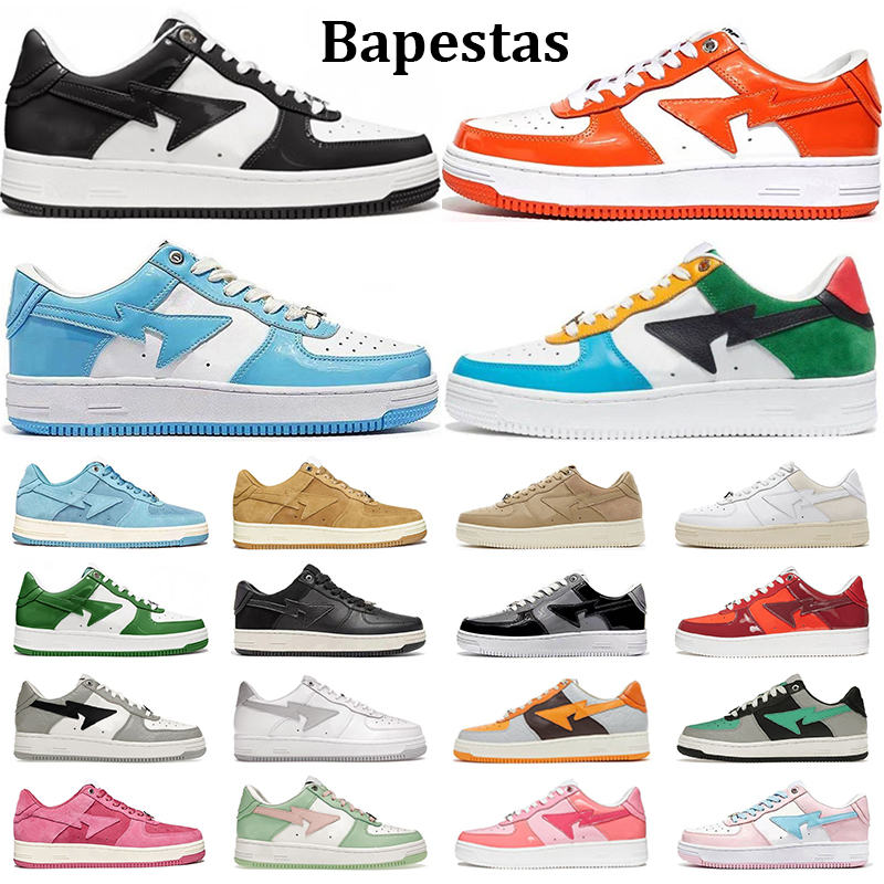 Bapestas Sk8 Sta Casual Shoes Men Women Designer Bapesta Black White UNC Tokyo Blue Suede Sail Pastel Green Mens Trainers Outdoor Sneakers, #19
Bapestas Sk8 Sta Casual Shoes Men Women Designer Bapesta Black White UNC Tokyo Blue Suede Sail Pastel Green Mens Trainers Outdoor Sneakers, #19