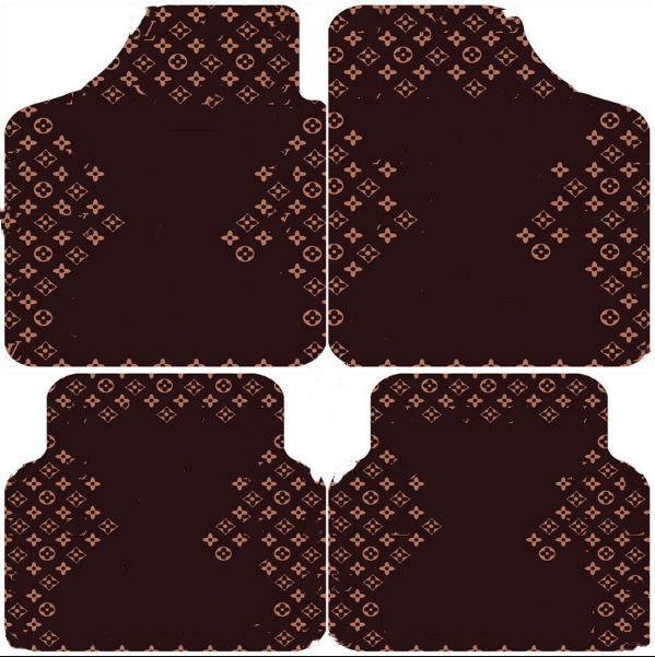 Carpets General Cars Foot Mat Fashion Cartoon Logo Car Foots Mat Pedal Mat Four Seasons Suede Non-Slip Washable