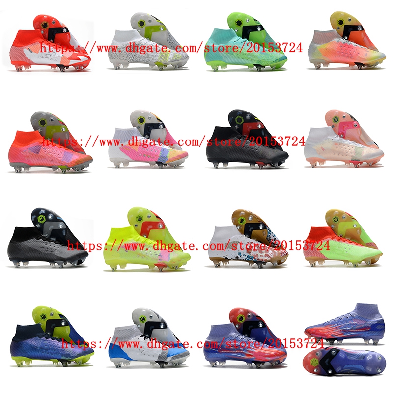 Mens Soccer shoes Mercurial Superfly VIII Elite SG PRO Anti Clog Cleats Football Boots outdoor sneakers CR7 Neymar Ronaldo, As picture 3
Mens Soccer shoes Mercurial Superfly VIII Elite SG PRO Anti Clog Cleats Football Boots outdoor sneakers CR7 Neymar Ronaldo, As picture 3