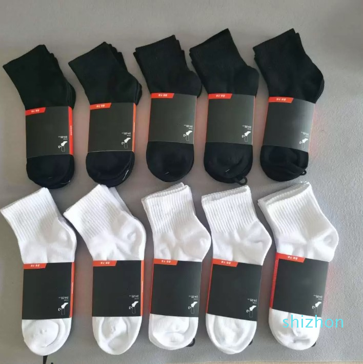 new fashion Men socks Women High Quality Cotton classic Ankle Letter Breathable black and white mixing Football basketball Sports Sock high quality