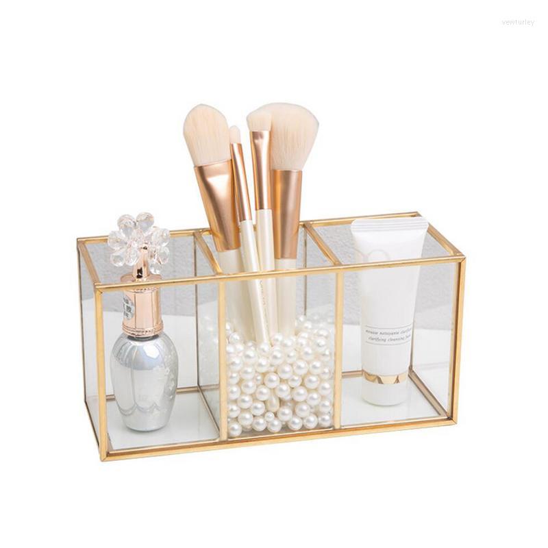 Storage Boxes Cosmetic Brush Holder Transparent Cosmetics Container Ring Pencil Lipstick 3 Compartments Glass Makeup
Storage Boxes Cosmetic Brush Holder Transparent Cosmetics Container Ring Pencil Lipstick 3 Compartments Glass Makeup