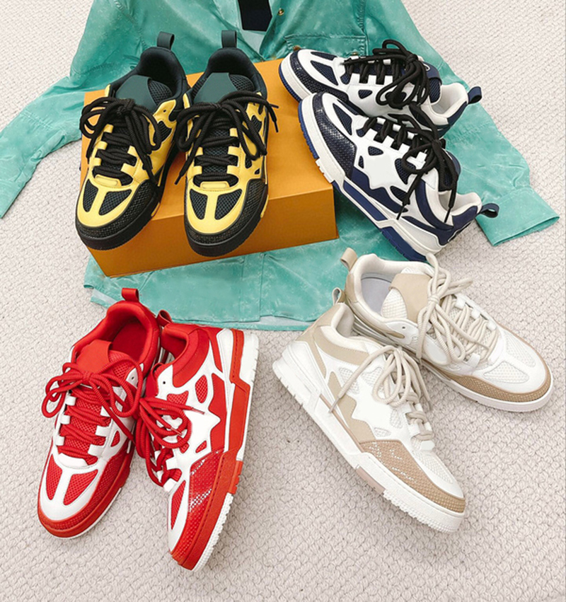 Classic Men Women Dress Skate Shoes Monograms Double laces Flower mesh calf leather suede outsole Winter Sneaker Designer Luxurys Fashion Ladies Sports Shoes 35-45, #3
Classic Men Women Dress Skate Shoes Monograms Double laces Flower mesh calf leather suede outsole Winter Sneaker Designer Luxurys Fashion Ladies Sports Shoes 35-45, #3