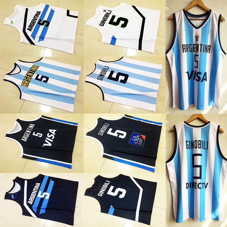 Custom Manu Ginobili #5 Basketball Jersey Printed White Blue Any Name Number Size S-4XL Jerseys Shirt, As shown
Custom Manu Ginobili #5 Basketball Jersey Printed White Blue Any Name Number Size S-4XL Jerseys Shirt, As shown