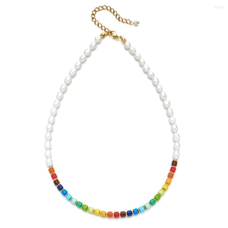 Choker ZMZY Boho Pearl Necklace Women Beads Rainbow Clasp Buckle DIY Base Chain Luxury Gift Chocker Collar For Girl
Choker ZMZY Boho Pearl Necklace Women Beads Rainbow Clasp Buckle DIY Base Chain Luxury Gift Chocker Collar For Girl