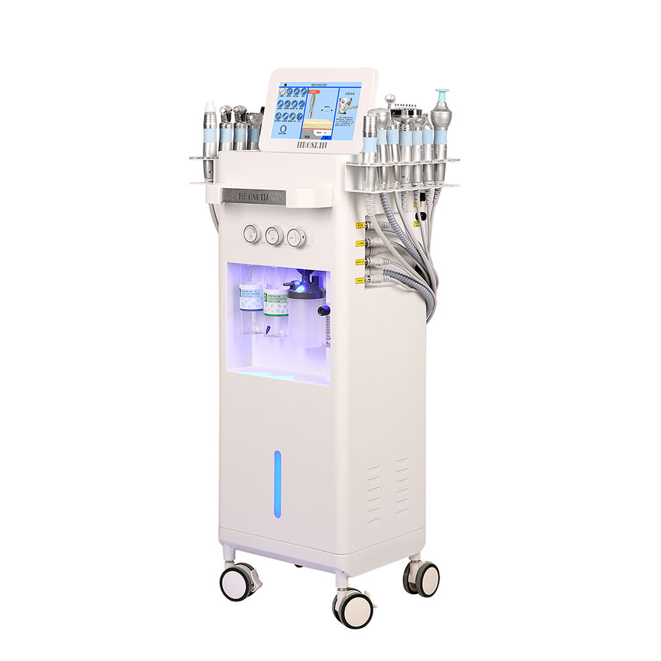 2023 dermabrasion deep cleansing machine water microdermabrasion Oxygen Spra Gun RF lift skin Scrubber black heads removal