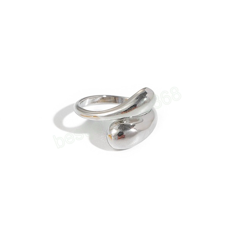 Fashion Creative Water Drop Ring For Women Charm Female Personality Open Adjustable Rings Accessories Jewelry Party Gifts